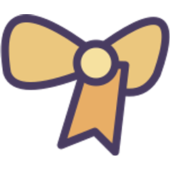 Separate ribbon accessory for layered composition