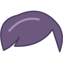Original front hair piece isolated for independent editing